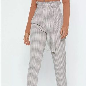 Nasty Gal Paper Bag pants size 6